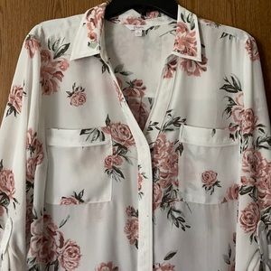 Candie’s floral blouse